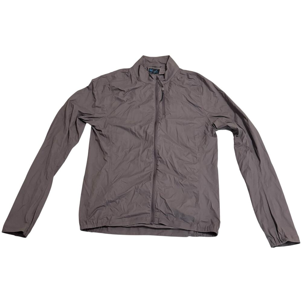 Janji Zephyr Runner Windbreaker Lightweight Wind Shell Nylon Running Gray Small